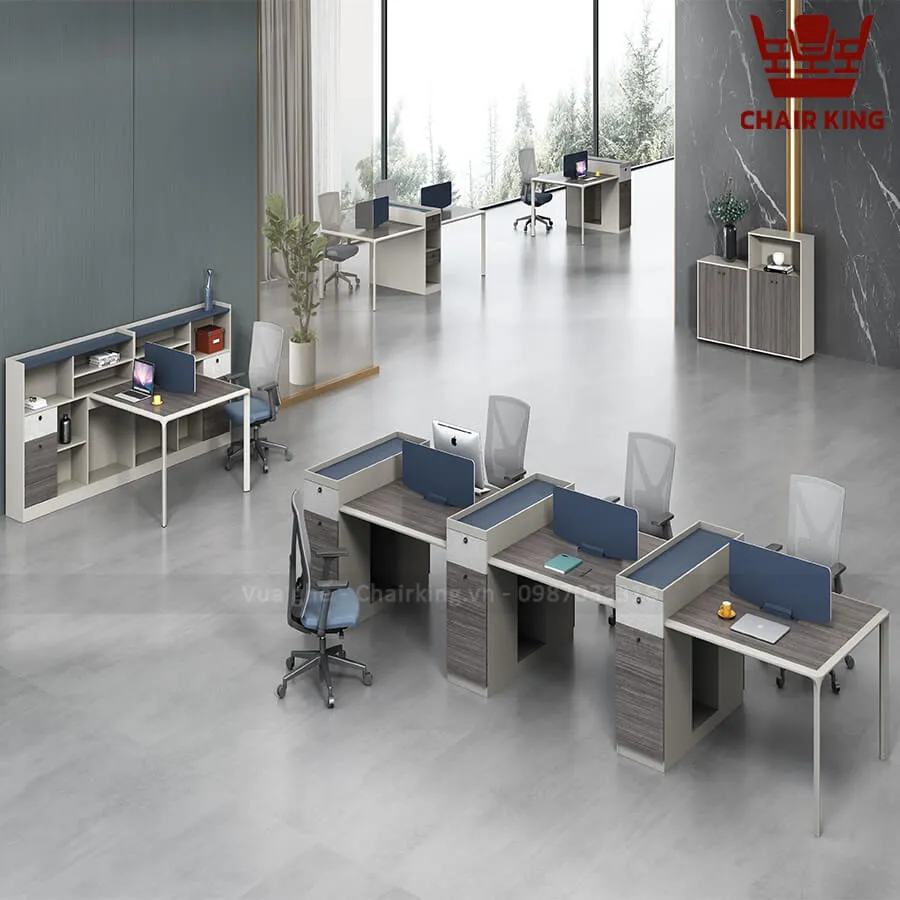 Bàn cụm nhân viên 6 người Baju Z89