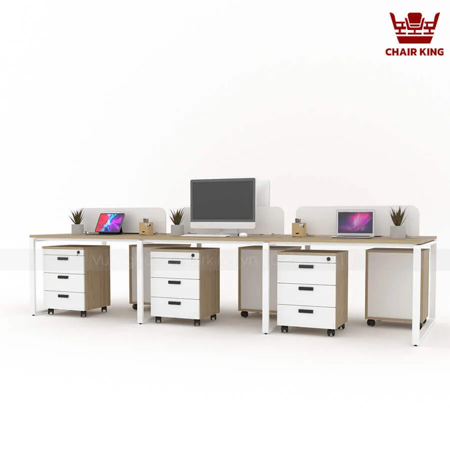 Module bàn làm việc 6 người chân U Unita 3m6 U3612T