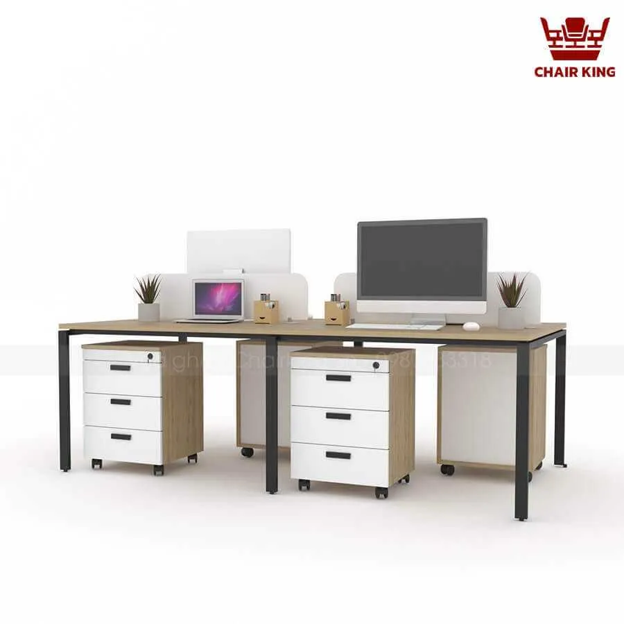 Module bàn 4 người chân độc lập Dora 2m4 DL2412D