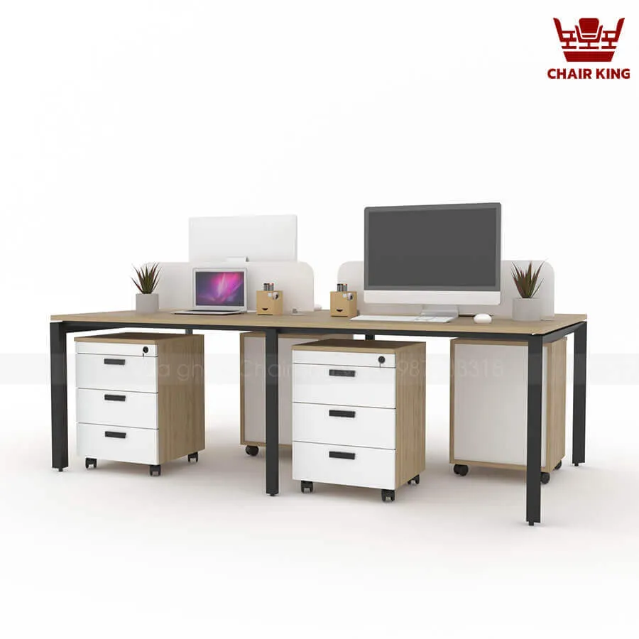 Module bàn 4 người chân tam giác Tabi 2m4 TG2412D