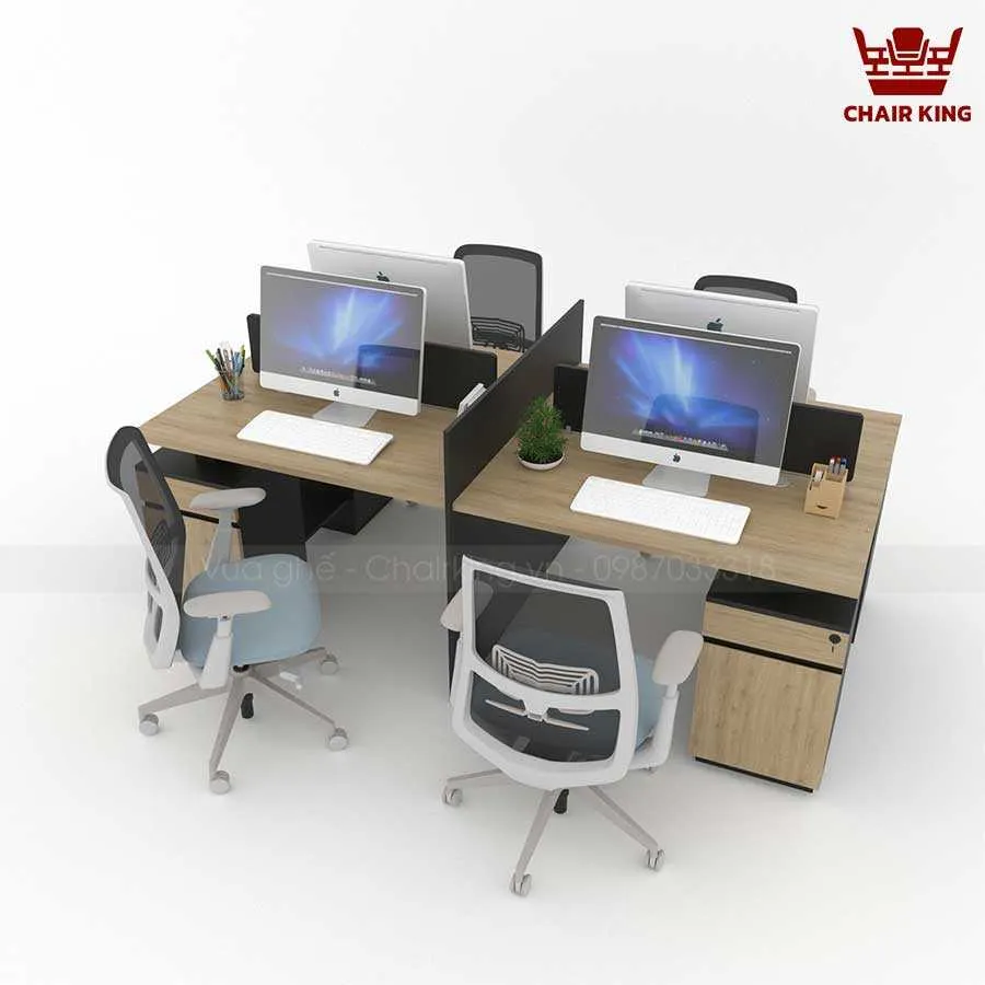 Bàn làm việc cụm 4 Gemini GN06
