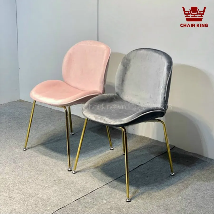Ghế ăn nhập khẩu Gubi chân vàng GAC-NK004-1