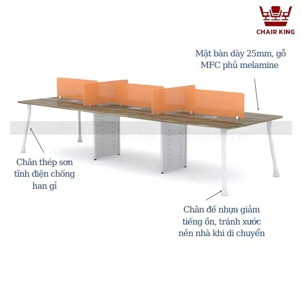 Bàn module chân móng ngựa Nagi MDC-MN6T