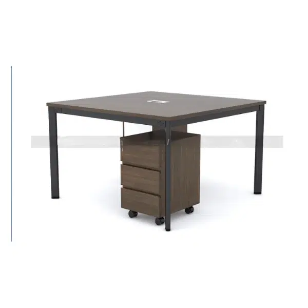 Module bàn làm việc 2 người chân Oval Line MDC-O2D