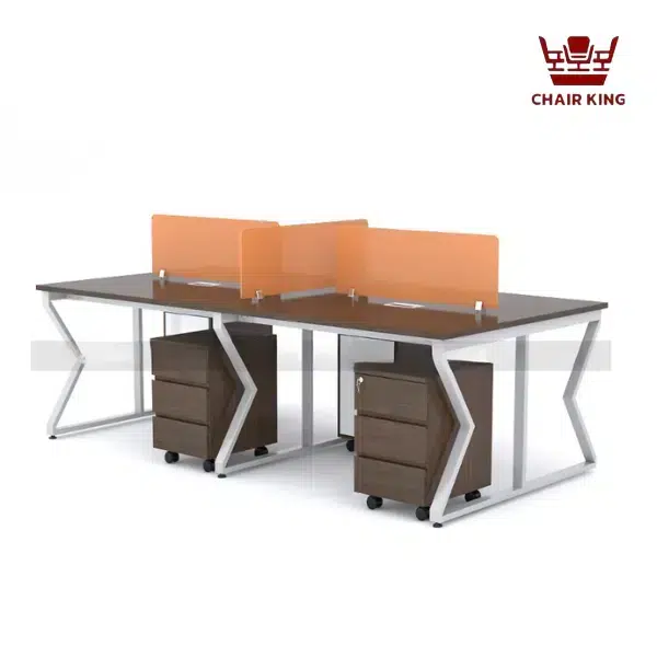 Module bàn làm việc 4 người chân chữ K Kanya MDC-K4D