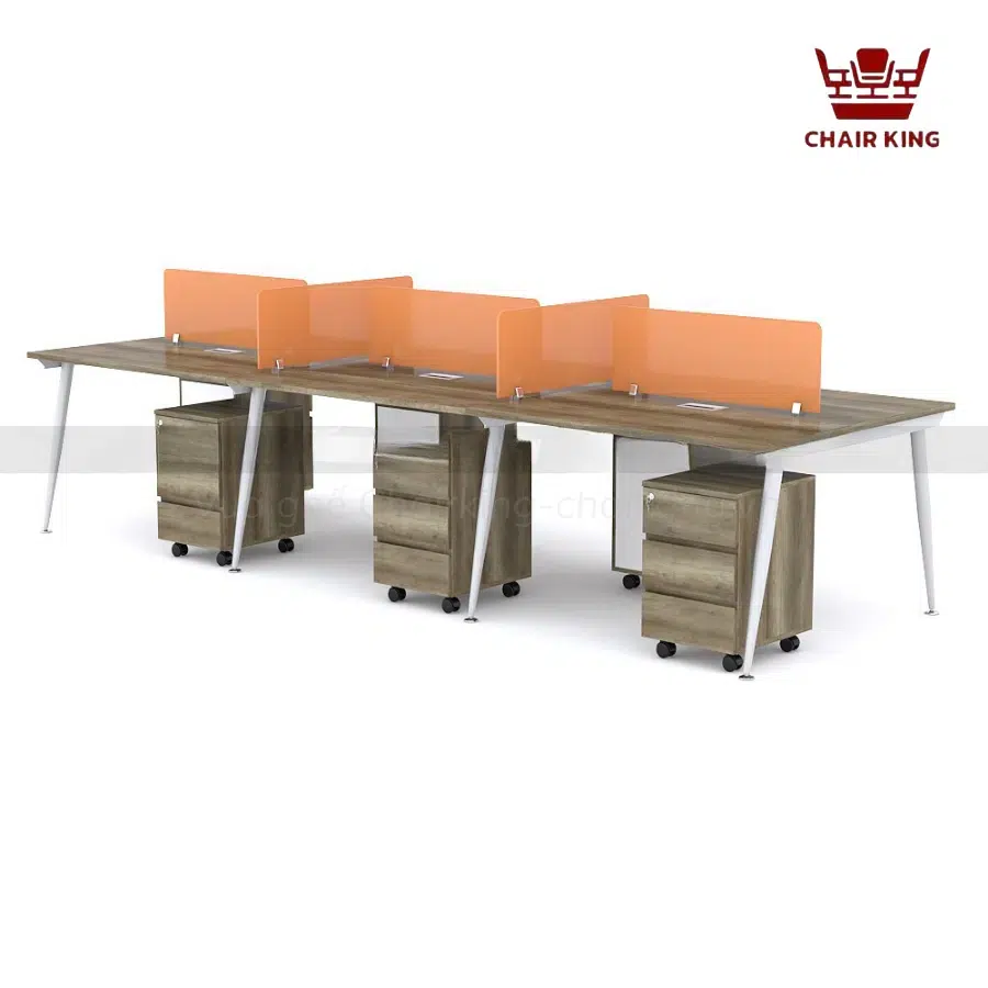 Module bàn làm việc 6 người chân côn Anchor MDC-C6G